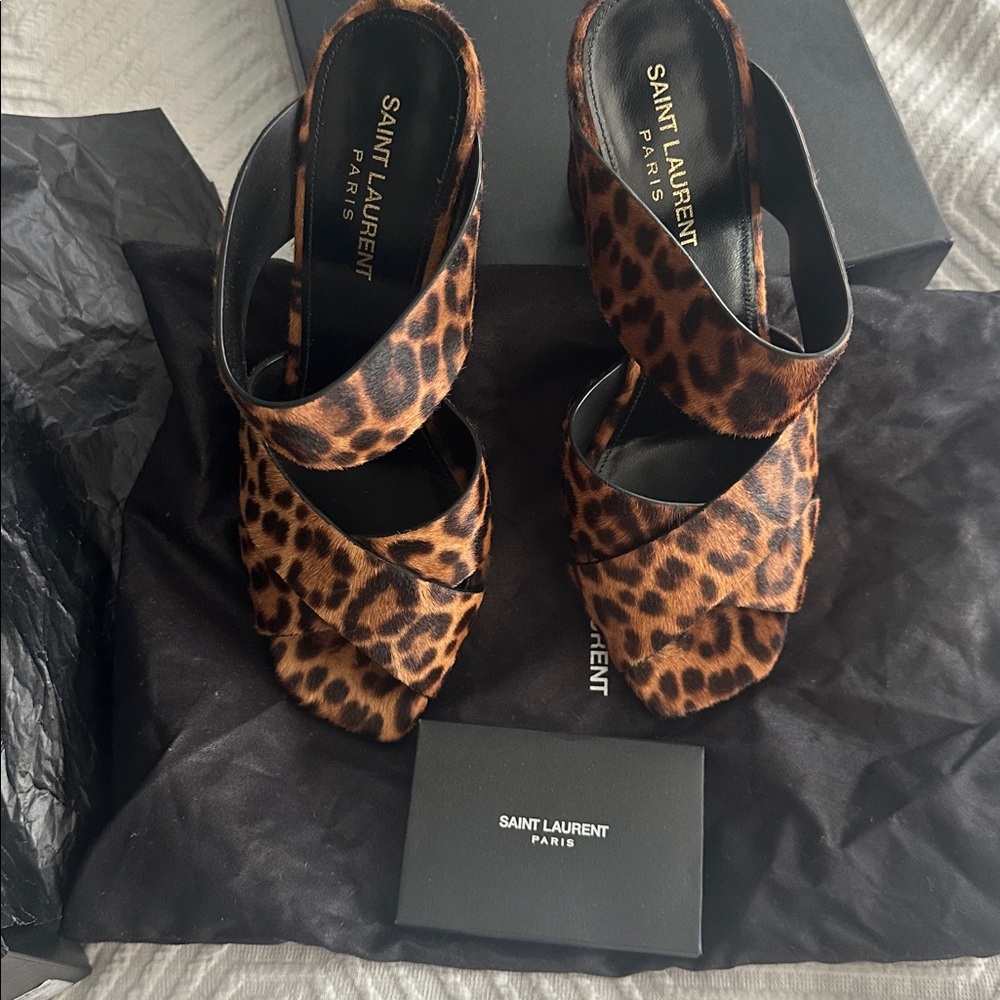 Saint Laurent Oak 75 Mule Sandals - Picture 9 of 15